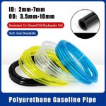 Polyurethane Gasoline Pipe Fuel Tube Petrol Diesel Oil Line Hose Tubing ID 2-7mm