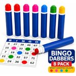 8-96PK Bingo Dabbers Pens Marker Pack Non Drip Daubers Mixed Colours Ticket Game