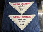 Double Diamond It’s The Beer The Men Drink Advertising Shelf Sign X 2