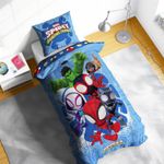 Marvel Spidey and His Amazing Friends Single Duvet Cover Bedding Set Fun design
