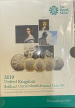 2019 BRILLIANT UNCIRCULATED COIN COLLECTION - UNITED KINGDOM - BU COIN YEAR SET
