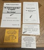 Rugby Programme & Ticket & Extras South  & S West of England v New Zealand  1983