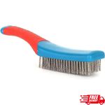 Heavy Duty Wire Brush Stainless Steel Bristles Plastic Handle rust Paint Remover
