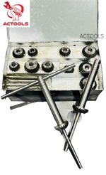 Valve Seat And Carbon Steel Face Cutter Set 12 Pcs With Metal Box UK ACTOOLS