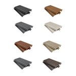 Premium WPC Woodgrain Composite Shiplap Cladding Boards 3600mm Exterior Interior