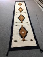 Southwest Navajo Kilim Rug, 2.6×8 Native American Indian Tribal Wool Runner Rug