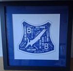 Boston Barracudas Speedway Team Framed and Mounted Digital Art Print