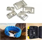 Metal Bag Backpack Strap Webbing Belt Quick Side Release Buckle Clip Clasp Snap