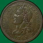1783 Washington Unity States Colonial Cent Choice Very Fine VF+ Coin #40487