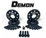 Black 15mm DEMON Wheel Spacers 5x112 66.6MM 15mm x 4 BMW X3 X3M G01 F97 17