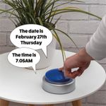 Speaking button voice Alarm Clock for Blind, Partially Sighted visually impaired
