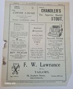 VERY RARE Football Match Programme - 1929 Transvaal v England