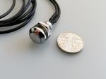 Mini Momentary On Off custom Push Button Chrome Switch 12V Car Dash Round Panel