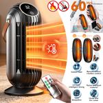 Electric Fan Heater| Plug-In |Remote Timer |2000W With Magnetic USB Hand Warmers