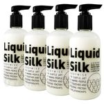 Pack of 4 Liquid Silk lubricant Intimate lube Water based Luxury 4 x 250 ml