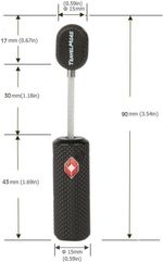 TSA Approved Luggage Locks with Keys for Travel | Flexible, Ultra Secure