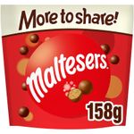 Maltesers Milk Chocolate Crunchy Centre Sweets Sharing Snacks Bag 158g 158 g