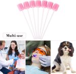 1-200pcs Disposable Oral Care Sponge Swab Dental Mouth Tooth Cleaning Foam Stick