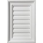 Ekena Millwork 12W X 17H Rectangle Urethane Gable Vent Louver Functional