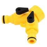 Neilsen 2 Way Garden Double Tap Connector Watering Hose Pipe Splitter