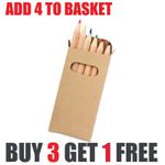 1-500 SETS OF COLOURING PENCIL CRAYONS KIDS PARTY BAG WEDDING FAVOUR GIFT LOOT