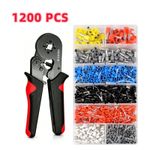 1200Pcs Wire Ferrule Crimping Tool Set Cord Ends Wire Terminals Lugs