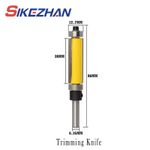 Flush Trim Router Bit Set, 1/4 Inch Shank Top and Bottom Bearing Flush Trim