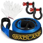 GADLANE Tow Strap Wear-Resistant Polyester UV Coated 5m X 5cm 10 Tons Blue