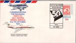 AUSTRALIA 1984 CACHET 5OTH ANNIVERSARY FIRST FLIGHT AIRMAIL COVER ADDR POSTMARK