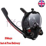 UK Full Face Snorkel Mask Set Scuba Diving Swimming Underwater Anti Fog for Kids