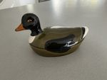 Vintage Duck Covered Dish Mid Century Ceramic Trinket for pate