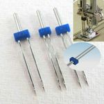 Sewing Machine Twin Needle Universal 2.0/90-3.0/90-4.0/90 3-Size Pack & Case