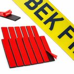 Number Plate Sticky Pads Heavy Duty THICK Double Sided Adhesive 10 Pads BEK-FIX®