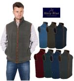 Hazy Blue Bentley Gilet Fleece Bodywarmer Full Zip Country Waistcoat XS-5XL