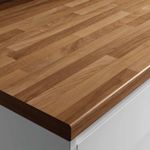 Traditional Oak Laminate Kitchen Worktop In Brown - 600mm x 38mm x 3m