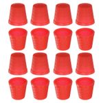 50 Pcs Red Sewing Thimble Plastic Sewing Thimble Finger Protector