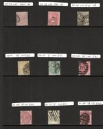 COLLECTION EARLY VICTORIA STAMPS CAT £1110.00