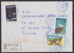 DJIBOUTI 1995, Registered Cover to Finland, Michel 604, 611, 616 / RARE BIRDS!
