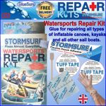Glue Kit Repair Inflatable Sails Canoes Kayaks Sail Boats Paddle Boards Dinghy