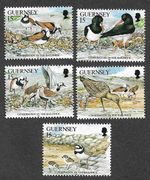 BIRDS GUERNSEY SHORE BIRDS CONSERVATION GUERNSEY MNH 1991