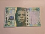 2011 Bank of Scotland £50  Pound paper banknotes currency notes