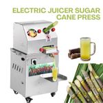 Electric Sugar Cane Juice Machine Stainless Steel Commercial Juice Press UK Plug