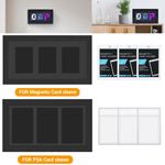 3-Slabs Card Display Frame - Wall Mount Baseball Football Trading Card Display