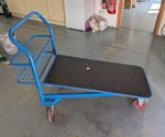 Steel Platform Truck Trolley with Nestable Bed – Heavy Duty Warehouse Cart