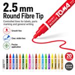 Oil Paint Marker Pen 2.5mm Round Tip Waterproof Permanent Metal Wood Glass DIY