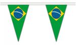Brazil 20M Triangle Flag Bunting - Large 54 Flags - Triangular Banner