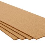HIGH DENSITY CORK ROLL / SHEET - 4 ROLLS - 915mm x 305 mm - 3 mm THICK 