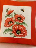 Radiant Poppies Display Cross Stitch Chart - Anchor