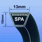 SPA SEC V BELT (SPA SECTION BRANDED 13 x 10MM V BELT ) - CHOOSE SIZE IN MM)