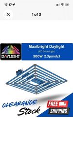 2 Maxibright Daylight 300W LED Lighting System